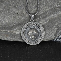 Fox Model 925 Sterling Silver Men's Necklace - 1