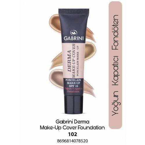 GABRINI DERMA MAKE-UP COVER FOUNDATION 102 - 1