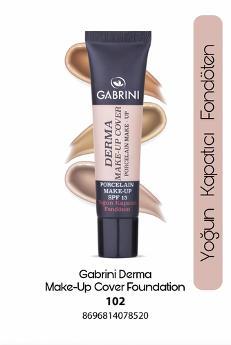 GABRINI DERMA MAKE-UP COVER FOUNDATION 102 - 1