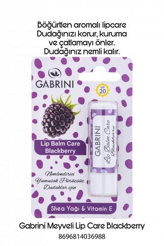 Gabrini Fruity Lipcare Blackberry - 1