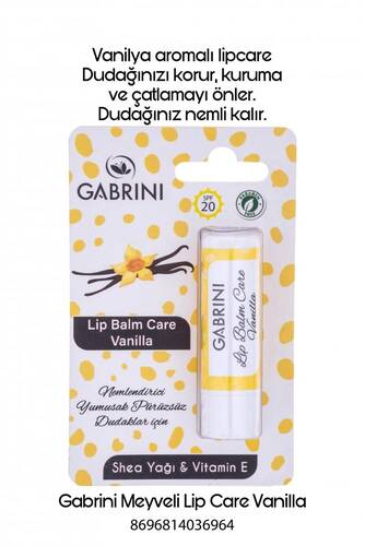 Gabrini Fruity Lipcare Vanilla - 1