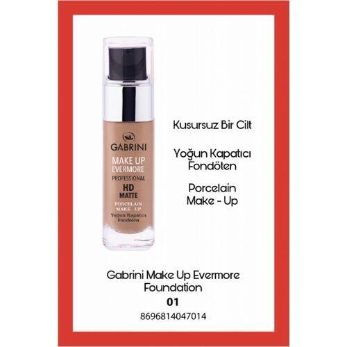 Gabrini HD Matte Permanent Foundation 01 - 1