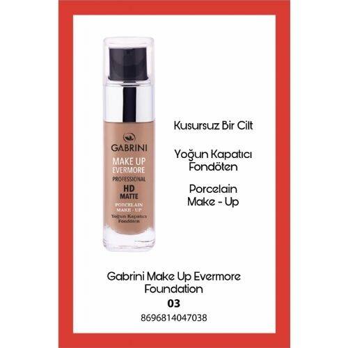 Gabrini HD Matte Permanent Foundation 03 - 1