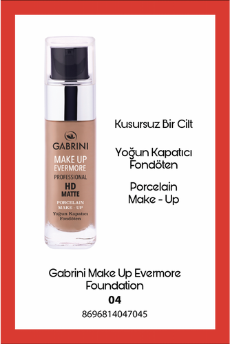 Gabrini HD Matte Permanent Foundation 04 - 1