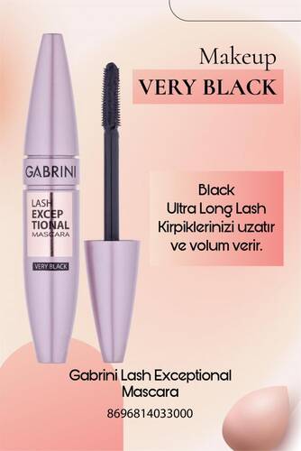 Gabrini Lash Exceptional Very Black Mascara - 1