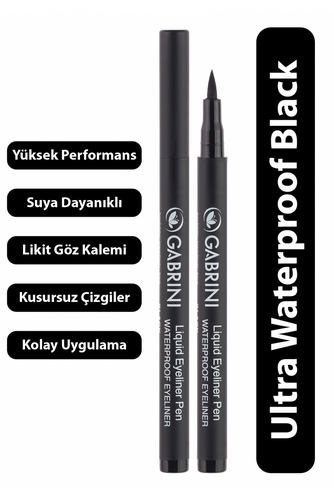 GABRINI Liquid Eyeliner Waterproof Pencil Black - 1