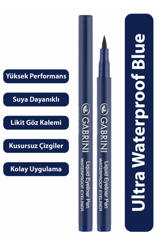 GABRINI Liquid Eyeliner Waterproof Pencil Blue - 1