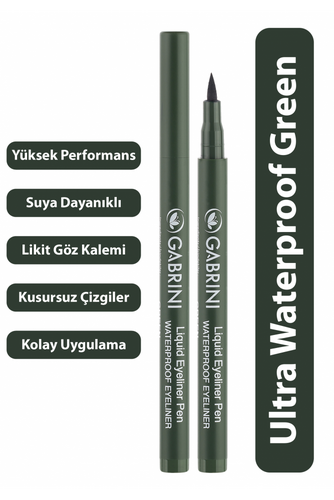 GABRINI Liquid Eyeliner Waterproof Pencil Green - 1