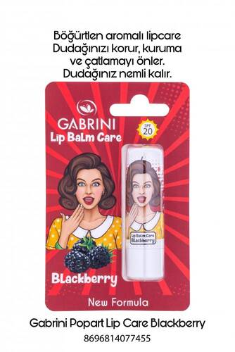 Gabrini Popart Lipcare Blackberry - 1