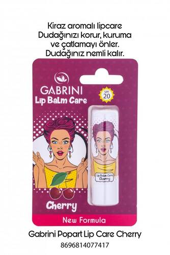 Gabrini Popart Lipcare Cherry - 1