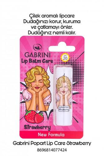 Gabrini Popart Lipcare Strawberry - 1