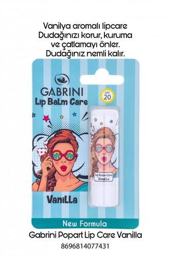 Gabrini Popart Lipcare Vanilla - 1