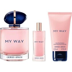 Giorgio Armani My Way Edp 90ML + 15ML + Body Lotion 50ML Women's Perfume Set - 1