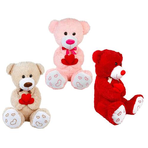 Halley Plush Bear Holding a Heart 100 cm - 1