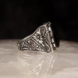 Handcrafted 925 Sterling Silver Men's Ring - 2