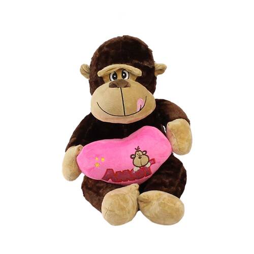 Heart Monkey Plush Toy 30 cm - 1