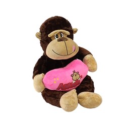 Heart Monkey Plush Toy 30 cm - 2