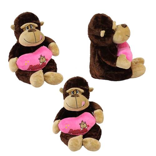 Heart Monkey Plush Toy 30 cm - 5