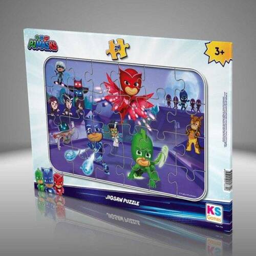 Ks Games 24 Parça PJ Masks Frame Puzzle - 1