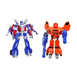 Lighted 2-pack Power Robot Transformer Transforming Vehicles - 5