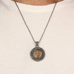 Lion Model 925 Sterling Silver Men's Necklace - 2