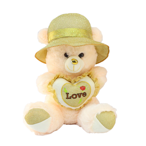 Love Bear in Hat Plush Toy 35 cm - 2