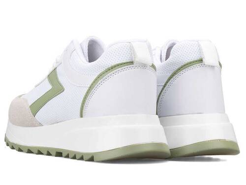 Marco Luber 1603 Women's Sneakers Leather - White/Green - 3