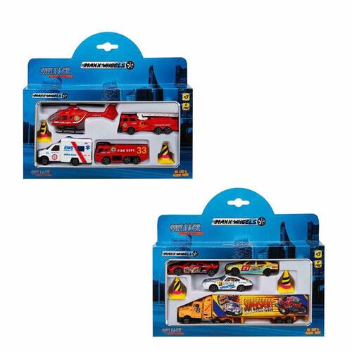 Maxx Wheels Mini Vehicle Set - 4