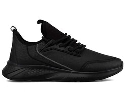 Men's Sneakers Racing 105 Leather - Black/Black - 1