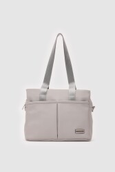 Milano Pocket Gray Shoulder Bag - 2