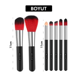 Mujgan 7-Piece Brush Set Black with Metal Box - 2