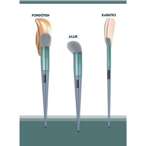 Mujgan Fix Special Boxed 13-Brush Set Green Color - 4