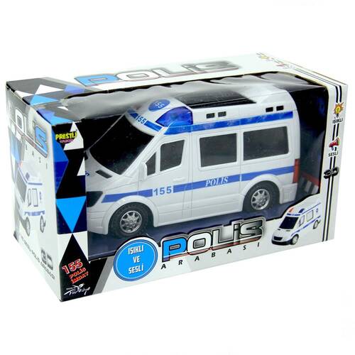 Multi-Turn and Battery-Light Police Car Toy - 2