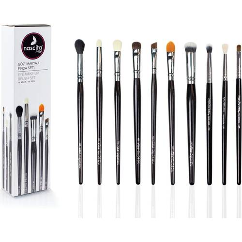 Nascita 10 Piece Eye Makeup Brush Set - 1