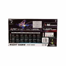 Night Hawk Lighted USB Rechargeable Remote Control Drone - 4