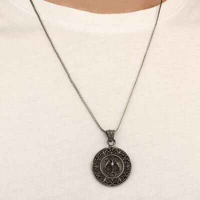 Phoenix Model 925 Sterling Silver Men's Necklace - 2