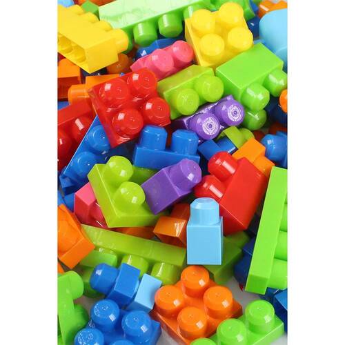 Play Blox Building Toys 107 Piece Bright Colors Mega Block Set with Bucket 3103 - 6