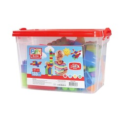 Play Blox Building Toys 133 Piece Bright Colors Mega Block Set with Bucket - 7