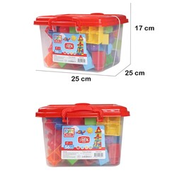 Play Blox Building Toys 56 Piece Bucket Bright Colors Mega Block Set 3042 - 2