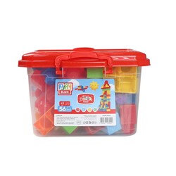 Play Blox Building Toys 56 Piece Bucket Bright Colors Mega Block Set 3042 - 5