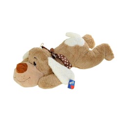 Plush 40 Cm Shiny Fabric Lying Dog Price is for 1 Piece - 1