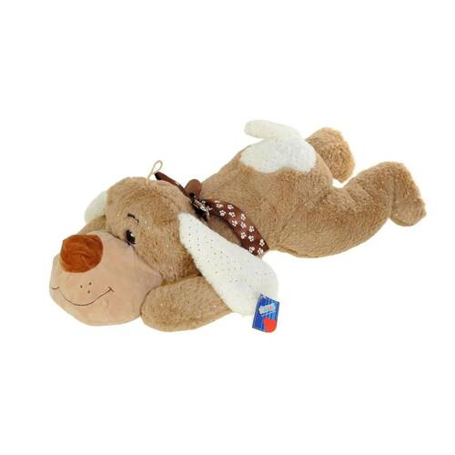 Plush 40 Cm Shiny Fabric Lying Dog Price is for 1 Piece - 1