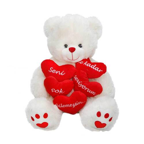 Plush Bear with Love Message 45 cm. Price is for 1 piece - 2