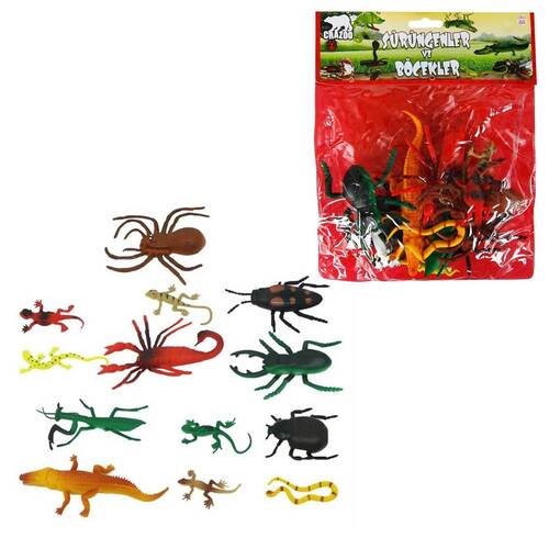 Reptiles and Insects Animals with Bags - 1