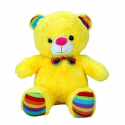 S00002962 ELUŞ BEAR WITH COLORED RIBBON 30CM.6R. -SUN - 2