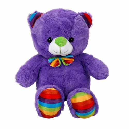 S00002962 ELUŞ BEAR WITH COLORED RIBBON 30CM.6R. -SUN - 4