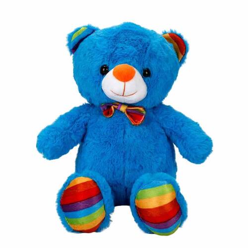 S00002962 ELUŞ BEAR WITH COLORED RIBBON 30CM.6R. -SUN - 5