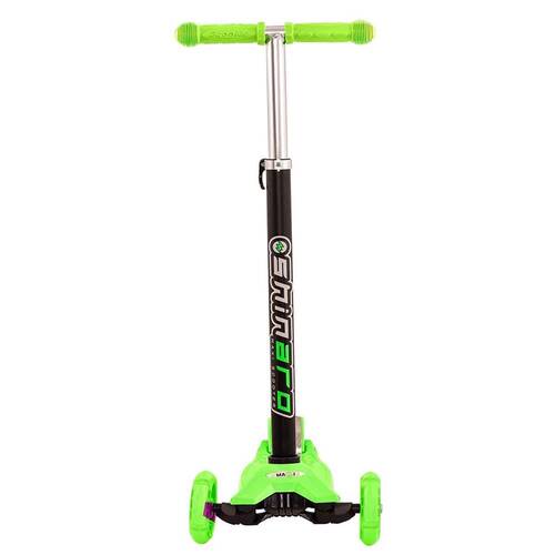 Shinaro Maxi 3-Wheel Height Adjustable Green Scooter with LED Lights - 2