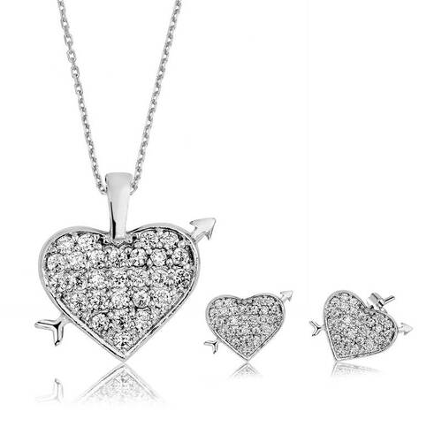 Silver Heart Women's Set - 1