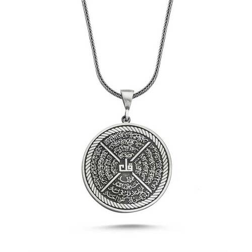 ​Silver Ihlas Felak Nas Kafirun Necklace - 1